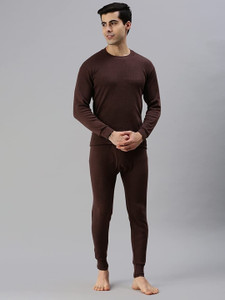 oswal inner thermal set  winter wear  warmer  inner wear top payjama set men top - pyjama set thermal