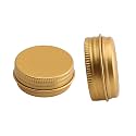 Othmro 24pcs 0.5oz/15ml Metal Round Tins Aluminum Tin Cans Containers with Screw Lid, 40 * 18mm(DxH) Gold tin cans for Salve, Spices, Lip Balm, Tea or Candies