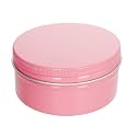 Othmro 5oz Metal Round Tins Aluminum Cans Jar Refillable Containers 150ml With Screw Lid for Lip Balm Crafts Cosmetic Candles Pink 8338mm