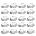Othmro 7.3"x1.8"(DiaxH) Aluminum Foil Food ContainersDisposable Takeout Pans, 30pcs Round Pans 720ml Aluminum Foil Pans for Cooking, Baking, Heating, Storing, Food Prepping