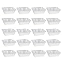 Othmro 7.5"x5.6"x2.4" Aluminum Foil Pans,Disposable Takeout Pans, 66pcs Aluminum Foil Food Containers Rectangle Pans 950ml for Cooking, Baking, Heating, Storing, Food Prepping