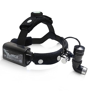 otica 10w ent surgical led headlight high-intensity medical headlamp for doctors hospital dental examination portable rechargeable headlight brightness and spot size control - black