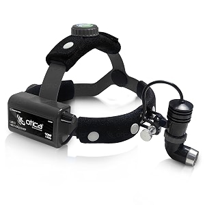 otica 10w ent surgical led headlight high-intensity medical headlamp for doctors hospital dental examination portable rechargeable headlight brightness control - grey