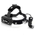 OTICA 10W ENT Surgical LED Headlight High-Intensity Medical Headlamp for Doctors Hospital Dental Examination Portable Rechargeable Headlight (Brightness Control) - Grey
