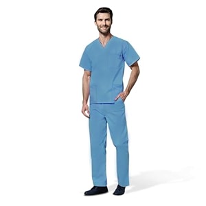 otica men scrub suite for doctors nurses dentists and healthcare professionalsmordern fitcottonunifrom for doctor m sky blue