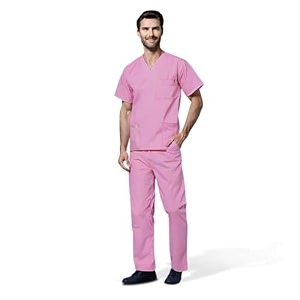 otica men scrub suite for doctors nurses dentists and healthcare professionalsmordern fitcottonunifrom for doctor m baby pink