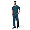 OTICA Premium Quality Men Scrub Suite For Doctors, Nurses, Dentists And Healthcare Professionals, 3 Pockets, Modern Fit, Cotton Feel, Uniform For Doctors, Color : Peacock, Size: XL