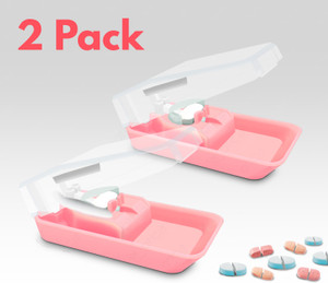 otica portable pill cutter for any size of medicine manual tablet cutter easy to carryuse pill splitter safely cut pills and vitamins tablets 2 unit manual pill cutter