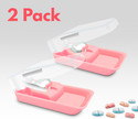 OTICA Portable Pill Cutter For any size of medicine Manual tablet cutter Easy To Carry/Use Pill Splitter Safely Cut Pills and Vitamins Tablets 2 Unit Manual pill cutter