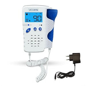 otica vcomin fetal doppler for baby heart rate monitoring black display 200d
