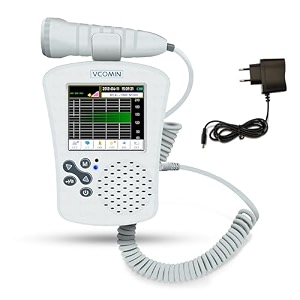 otica vcomin fetal doppler for baby heart rate monitoring colourful display 300c