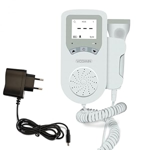 otica vcomin fetal doppler for baby heart rate monitoring black display 530d