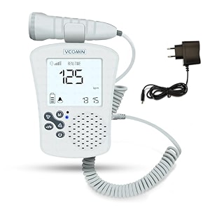 otica vcomin fetal doppler for baby heart rate monitoring black display 300d