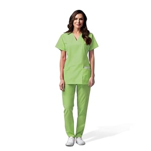 otica premium quality women scrub suite for doctors nurses dentists and healthcare professionals 3 pockets modern fit cotton feel uniform for doctors color  variyali size s
