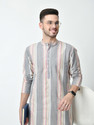 OTIRA Men Striped Straight Kurta