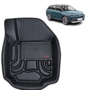 oto2eye car floor mat 45d compatible for maruti suzuki victoris 2008 to 2012 all model 100 waterproof tray shape set of 3 pieces top notch pvc 45d foot mats washable 1 year warranty