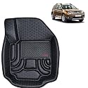 OTO2EYE Car Floor Mat 4.5D Compatible for Renault Duster (2012 to 2014) All Model, 100% Waterproof Tray Shape, Set of 3 Pieces, Top Notch PVC 4.5D Foot Mats, Washable, 1 Year Warranty