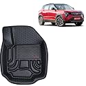 OTO2EYE Car Floor Mat 4.5D Compatible for Mahindra XUV 3XO (Automatic Transmission) (2024 Onwards) 100% Waterproof Tray Shape, Set of 3 Pieces, Top Notch PVC 4.5D Foot Mats, Washable, 1 Year Warranty