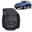 OTO2EYE Car Floor Mat 4.5D Compatible for Maruti Suzuki Baleno (2015 to 2018) All Model, 100% Waterproof Tray Shape, Set of 3 Pieces, Top Notch PVC 4.5D Foot Mat, Washable, 1 Year Warranty