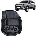 OTO2EYE Car Floor Mat 4.5D Compatible for Tata Nexon (Manual Transmission) (2020 to 2023) 100% Waterproof Tray Shape, Set of 3 Pieces, Top Notch PVC 4.5D Foot Mats, Washable, 1 Year Warranty