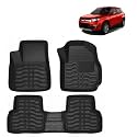 OTO2EYE Car Floor Mat 4.5D Compatible for Maruti Suzuki Vitara Brezza (2016 to 2019) All Model, 100% Waterproof Tray Shape, Set of 3 Pieces, Top Notch PVC 4.5D Foot Mats, Washable, 1 Year Warranty
