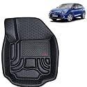 OTO2EYE Car Floor Mat 4.5D Compatible for Toyota Glanza (2022 Onwards) All Model, 100% Waterproof Tray Shape, Set of 3 Pieces, Top Notch PVC 4.5D Foot Mats, Washable, 1 Year Warranty