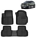 OTO2EYE Car Floor Mat 4.5D Compatible for Tata Nexon (Automatic Transmission) (2020 to 2023) 100% Waterproof Tray Shape, Set of 3 Pieces, Top Notch PVC 4.5D Foot Mats, Washable, 1 Year Warranty