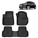 OTO2EYE Car Floor Mat 4.5D Compatible for Maruti Suzuki Swift (2011 to 2017) All Model, 100% Waterproof Tray Shape, Set of 3 Pieces, Top Notch PVC 4.5D Foot Mat, Washable, 1 Year Warranty