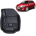 OTO2EYE Car Floor Mat 4.5D Compatible for Hyundai Elite i20 (2014 to 2017) All Model, 100% Waterproof Tray Shape, Set of 3 Pieces, Top Notch PVC 4.5D Foot Mats, Washable, 1 Year Warranty