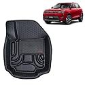 OTO2EYE Car Floor Mat 4.5D Compatible for Mahindra XUV 300 (2019 Onwards) All Model, 100% Waterproof Tray Shape, Set of 3 Pieces, Top Notch PVC 4.5D Foot Mats, Washable, 1 Year Warranty
