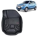 OTO2EYE Car Floor Mat 4.5D Compatible for Maruti Suzuki Alto 800 (2012 to 2026) All Model, 100% Waterproof Tray Shape, Set of 3 Pieces, Top Notch PVC 4.5D Foot Mats, Washable, 1 Year Warranty