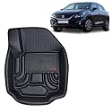 OTO2EYE Car Floor Mat 4.5D Compatible for Maruti Suzuki Baleno (2019 to 2022) All Model, 100% Waterproof Tray Shape, Set of 3 Pieces, Top Notch PVC 4.5D Foot Mat, Washable, 1 Year Warranty