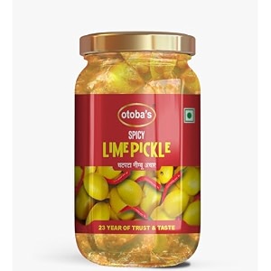 otoba39s chatpata spicy lime pickle 400g  handmade stuffed nimbu ka achar  sweet amp tangy lemon pickle  authentic rajasthani condiment