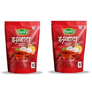 otoba39s rajasthani garlic chutney pack of 2 200g each jhannata chutney  authentic spicy blend