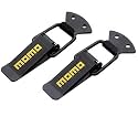 OTOROYS Car Bumper Security Hook Lock Clips Kit Quick Release Fasteners TRD Bumper Clips for Car Bumpers, Fenders, Trunk and Hatch Lids Compatible with All Cars (Set of 2) (MOMO)