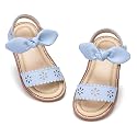 Otter MOMO Toddler Little Flower Girl Sandals Princess Dress Shoes Wedding
