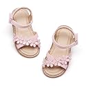 Otter MOMO Toddler Little Flower Girl Sandals Princess Dress Shoes Wedding