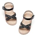 Otter MOMO Toddler Little Flower Girl Sandals Princess Dress Shoes Wedding