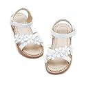 Otter MOMO Toddler Little Flower Girl Sandals Princess Dress Shoes Wedding
