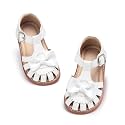 Otter MOMO Toddler Little Flower Girl Sandals Princess Dress Shoes Wedding