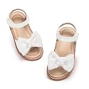 Otter MOMO Toddler Little Flower Girl Sandals Princess Dress Shoes Wedding