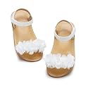 Otter MOMO Toddler Little Flower Girl Sandals Princess Dress Shoes Wedding