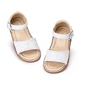 Otter MOMO Toddler Little Flower Girl Sandals Princess Dress Shoes Wedding
