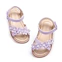 Otter MOMO Toddler Little Flower Girl Sandals Princess Dress Shoes Wedding