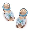 Otter MOMO Toddler Little Flower Girl Sandals Princess Dress Shoes Wedding