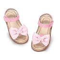Otter MOMO Toddler Little Flower Girl Sandals Princess Dress Shoes Wedding