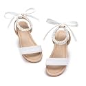Otter MOMO Toddler Little Flower Girl Sandals Princess Dress Shoes Wedding