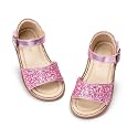 Otter MOMO Toddler Little Flower Girl Sandals Princess Dress Shoes Wedding