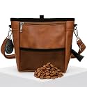 OtterPets Large Dog Treat Pouch PU Leather with Clicker, Magnetic Clasp