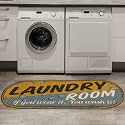 Ottomanson 20" x 59" Oval Laundry Room Rug - Non-Slip Mat for Laundry &amp; Mudroom - Durable, Stain-Resistant, and Easy to Clean - Perfect for High-Traffic Areas - Runner Rug for Entryway, Yellow/Gray